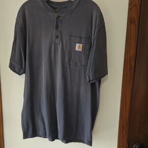 Carhartt Men's Blue Henley Shirt